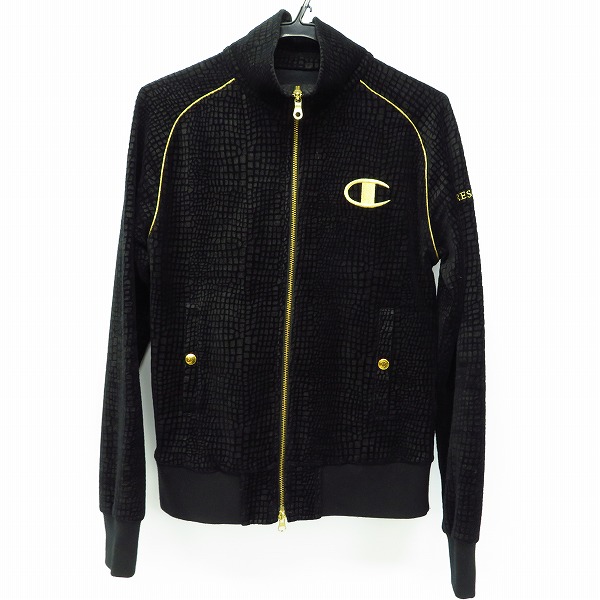 実際に弊社で買取させて頂いたDRESSCAMP×Champion/ドレスキャンプ×チャンピオン ブラック ロゴ刺繍 ジャージ/42