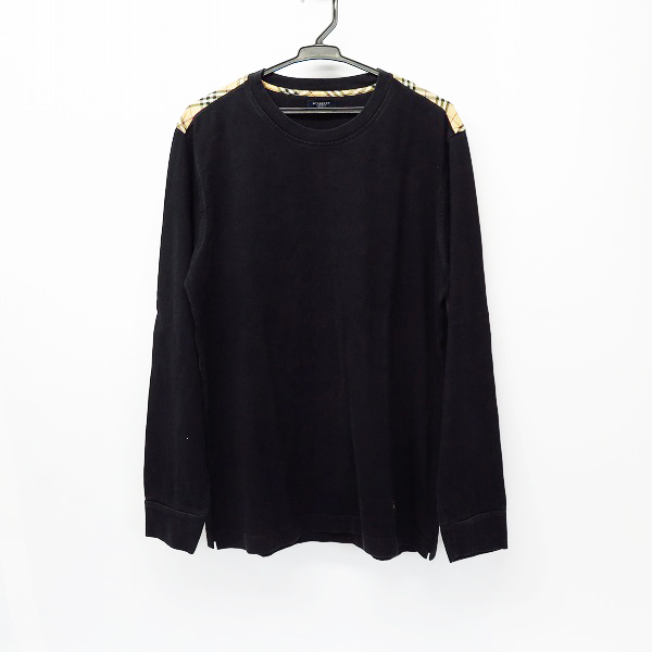 実際に弊社で買取させて頂いたBURBERRY LONDON/バーバリーロンドン ホース刺繍/チェック切替 カットソー XL