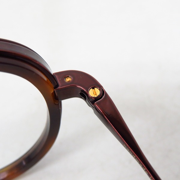 実際に弊社で買取させて頂いたOG×OLIVER GOLDSMITH/オージーバイオリバーゴールドスミス 眼鏡フレーム Key-2-013 の画像 6枚目