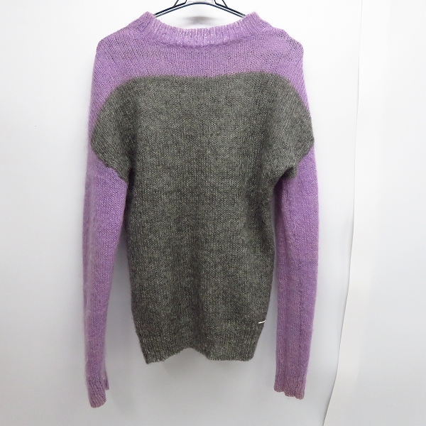 実際に弊社で買取させて頂いたuniform experiment/ユニフォームエクスペリメント モヘアクルーネックニット UE-123090/2の画像 1枚目