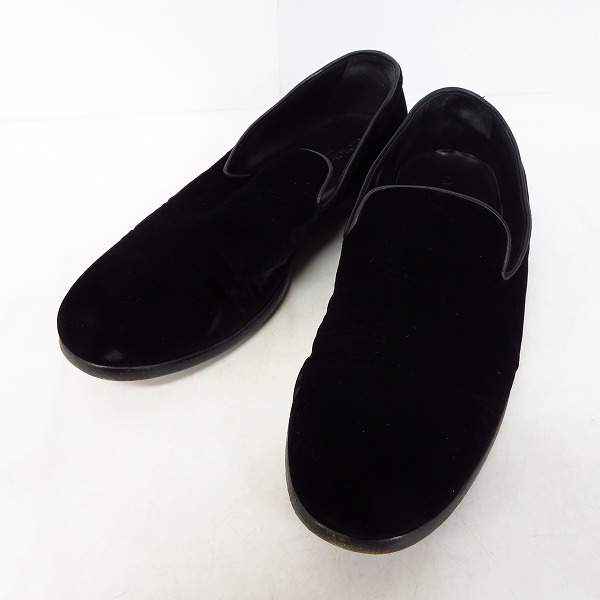 実際に弊社で買取させて頂いたGIORGIO ARMANI/ジョルジオアルマーニ ベロアシューズ/スリッポン/41