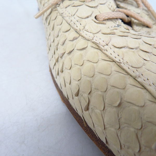 実際に弊社で買取させて頂いたGIORGIO ARMANI/ジョルジオアルマーニ パイソンレザー/シューズ/40の画像 6枚目