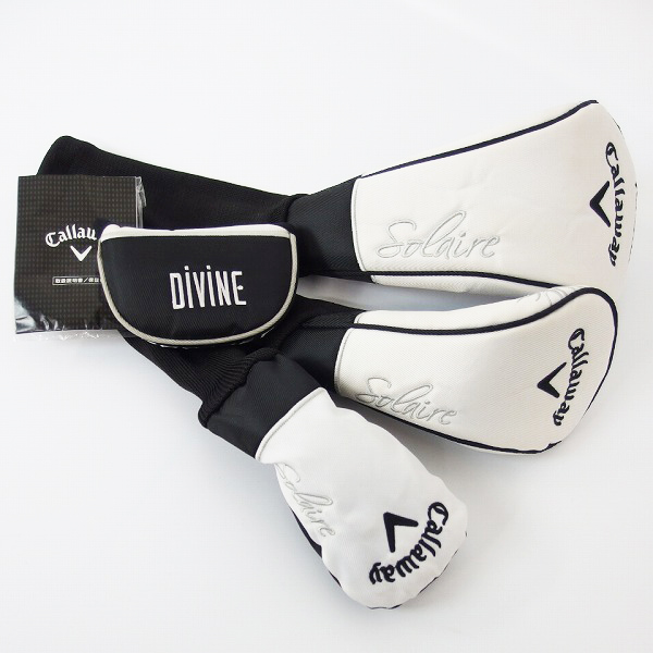 実際に弊社で買取させて頂いた【未使用】Callaway solaire/キャロウェイ ソレイル 2016 8本セット キャディバッグ付き/ブラックverの画像 8枚目