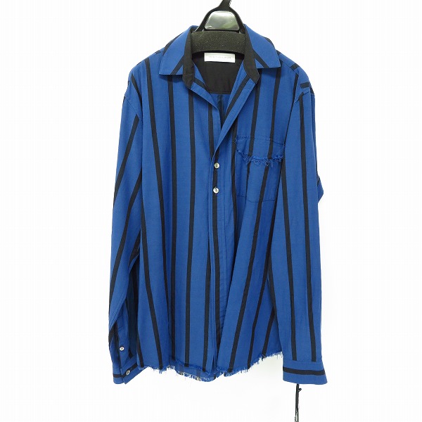 実際に弊社で買取させて頂いた【19SS/未使用】DIET BUTCHER SLIM SKIN/ダイエットブッチャースリムスキン ストライプライトシャツ D191S334/2
