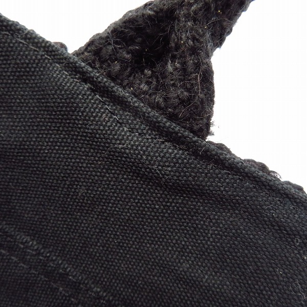 実際に弊社で買取させて頂いたDRESSCAMP/ドレスキャンプ スター スタッズ トートバッグ/ハンドバッグ ブラックの画像 5枚目