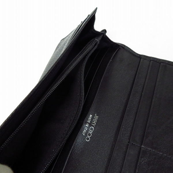 実際に弊社で買取させて頂いたJIMMY CHOO/ジミーチュウ スター スタッズ ロングウォレットの画像 4枚目