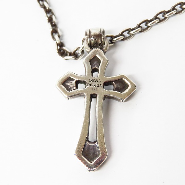 実際に弊社で買取させて頂いたDEALDESIGN/ディールデザイン クロス オニキスペンダント/ネックレスチェーン付き の画像 2枚目