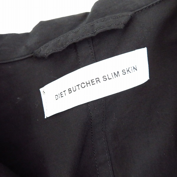 実際に弊社で買取させて頂いた【19SS/未使用】DIET BUTCHER SLIM SKIN/ダイエットブッチャースリムスキン  ロングシャツコート D191H239/1の画像 2枚目