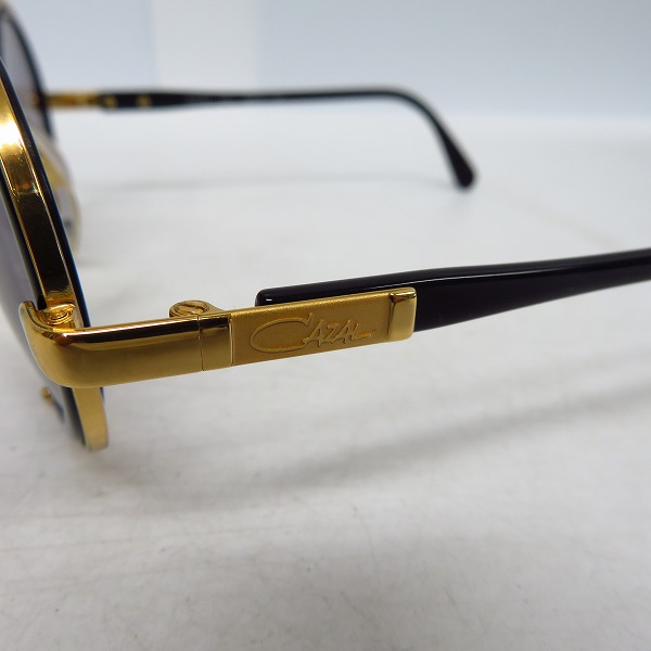 実際に弊社で買取させて頂いたCAZAL/カザール ラウンドサングラス MOD.644 COL.1 ブラック×ゴールドの画像 7枚目