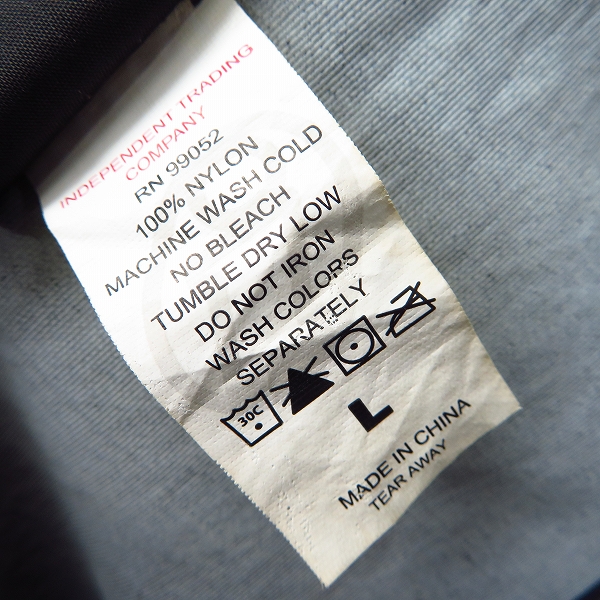実際に弊社で買取させて頂いたINDEPENDENT/インディペンデント コーチジャケット/Lの画像 3枚目