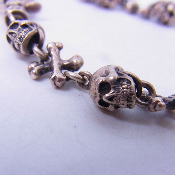 実際に弊社で買取させて頂いたDEAL DESIGN/ディールデザイン スカル クロスボーン ブレスレット の画像 2枚目