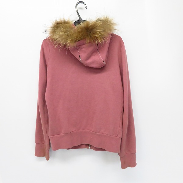 実際に弊社で買取させて頂いたBURBERRY BLUE LABEL/バーバリーブルーレーベル ジップアップ パーカー ファー付 コットン/38 の画像 1枚目