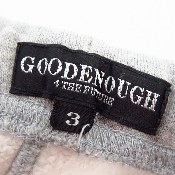 実際に弊社で買取させて頂いたGOODENOUGH/GDEH/グッドイナフ コットン スウェット　サイドジッパーパンツ GE-104002/3の画像 2枚目