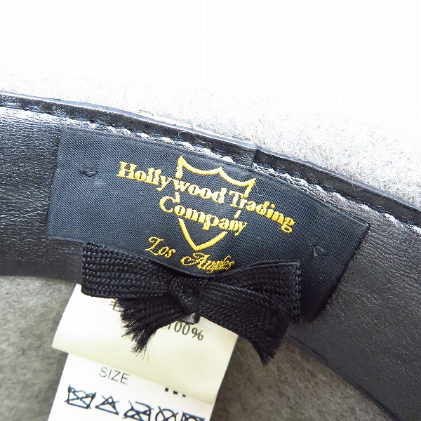 実際に弊社で買取させて頂いたHTC/ハリウッドトレーディングカンパニー ウール 中折れハット グレー/Mの画像 5枚目