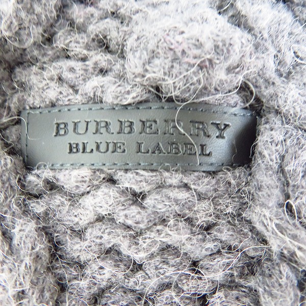 実際に弊社で買取させて頂いたBURBERRY BLUE LABEL/バーバリーブルーレーベル フリンジ付マフラーの画像 1枚目