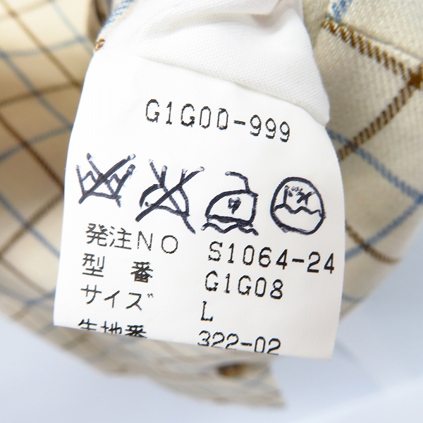 実際に弊社で買取させて頂いたMACKINTOSH/マッキントッシュ チェック柄 ベスト/レジ/Lの画像 3枚目