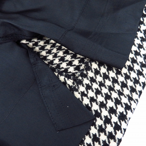 実際に弊社で買取させて頂いたCELINE/セリーヌ ウール 千鳥格子柄 プリーツ スカート/36の画像 5枚目