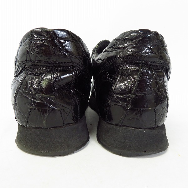 実際に弊社で買取させて頂いたGIORGIO ARMANI/ジョルジオアルマーニ クロコ型押しシューズ 黒/40の画像 1枚目