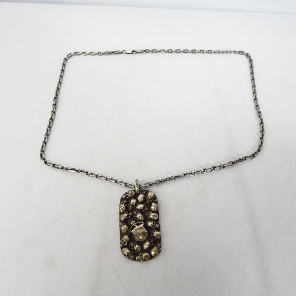 実際に弊社で買取させて頂いた【ギャラ付き】STANLEY GUESS/スタンリーゲス マルチスカルドッグタグ シルバーチェーン付きの画像 5枚目