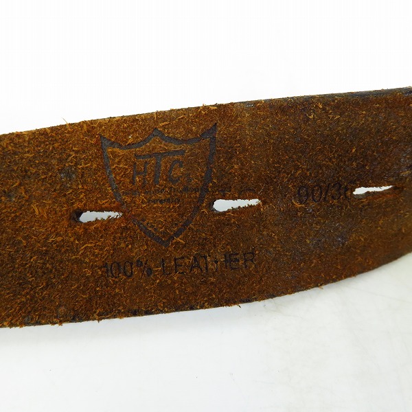 実際に弊社で買取させて頂いたHTC/エイチティーシー ピラミッドスタッズ レザーベルト/90/36の画像 3枚目