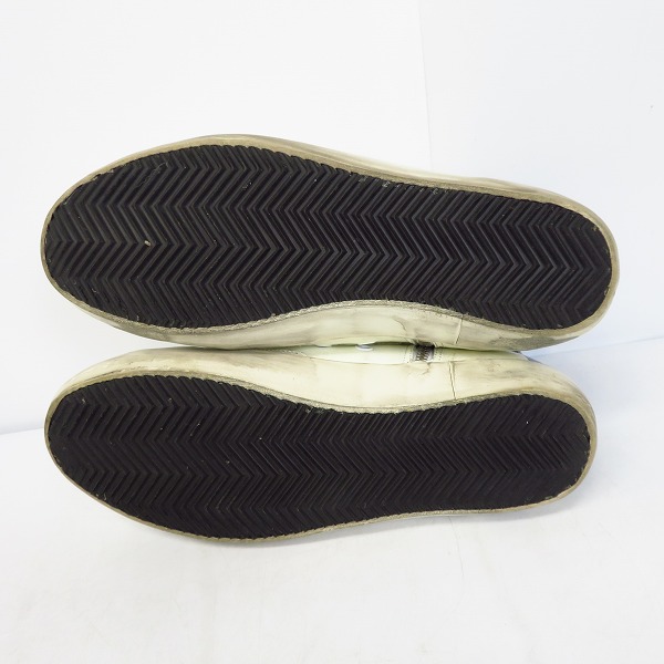 実際に弊社で買取させて頂いたGOLDEN GOOSE/ゴールデングース フランシー ブラックパーム レザーシューズ/40の画像 2枚目