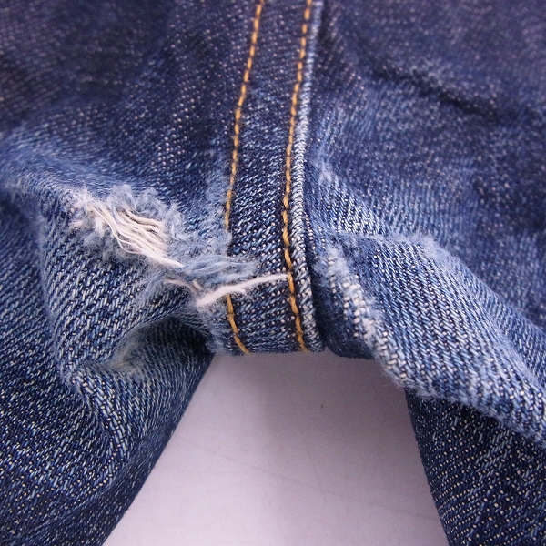 実際に弊社で買取させて頂いたDENHAM/デンハム CA54749 Grade Slim インディゴデニムパンツ W31/L32の画像 6枚目