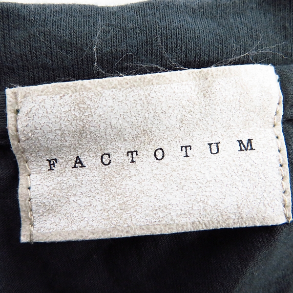 実際に弊社で買取させて頂いたFACTOTUM/ファクトタム Vネック 半袖Tシャツ/46 2点セットの画像 2枚目