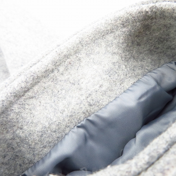 実際に弊社で買取させて頂いたFAT/エフエーティー  ウール Pコート グレー JUMBOの画像 5枚目