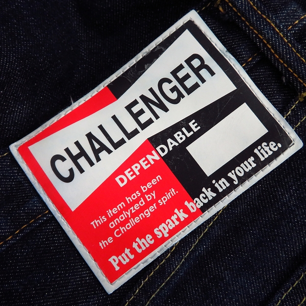 実際に弊社で買取させて頂いたCHALLENGER/チャレンジャー NARROW リジッド インディゴデニムパンツ/XLの画像 2枚目