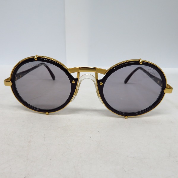 実際に弊社で買取させて頂いたCAZAL/カザール ラウンドサングラス MOD.644 COL.1 ブラック×ゴールドの画像 1枚目