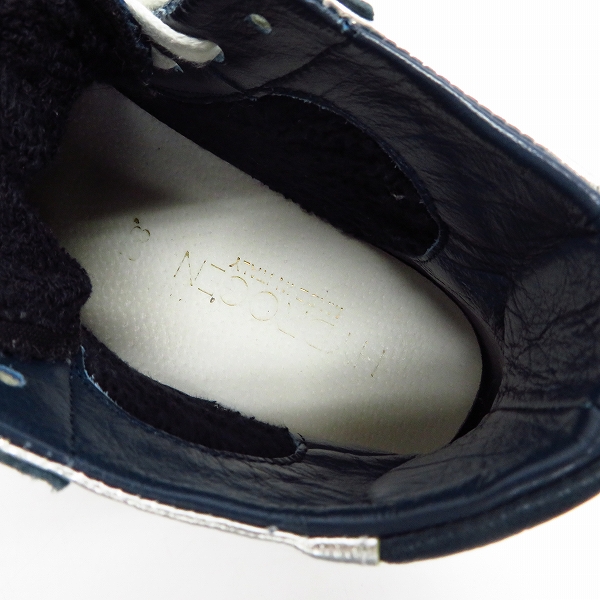 実際に弊社で買取させて頂いたHYDROGEN/ハイドロゲン スカル スター ハイカットスニーカー 38の画像 4枚目