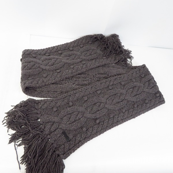 実際に弊社で買取させて頂いたBURBERRY BLUE LABEL/バーバリーブルーレーベル フリンジ付マフラーの画像 3枚目