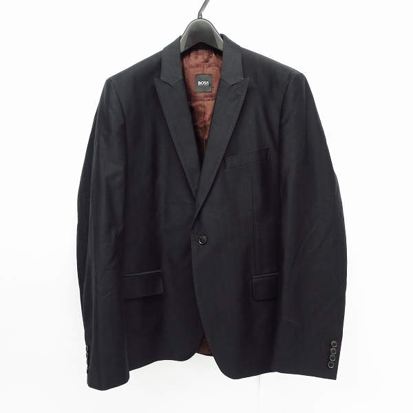 実際に弊社で買取させて頂いたHUGO BOSS/ヒューゴ ボス ストライプ柄 1BT/1ボタン テーラードジャケット Size：54