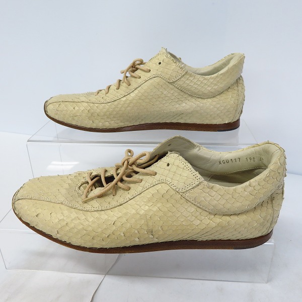 実際に弊社で買取させて頂いたGIORGIO ARMANI/ジョルジオアルマーニ パイソンレザー/シューズ/40の画像 3枚目