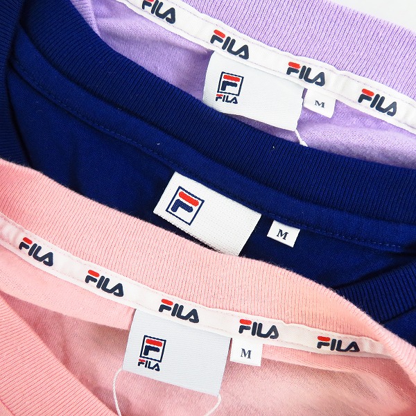 実際に弊社で買取させて頂いたFILA/フィラ サイドスリット/ロゴ入り 半袖カットソー/M 3点セットの画像 2枚目