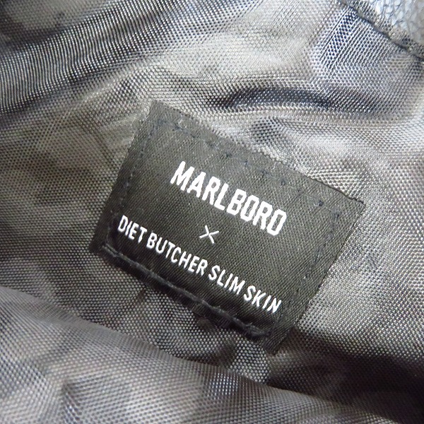 実際に弊社で買取させて頂いた DIET BUTCHER SLIM SKIN×Marlboro/ダイエット ブッチャースリムスキン×マルボロ コラボ クラッチバッグ  の画像 4枚目