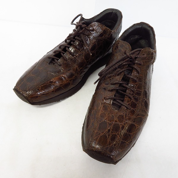 実際に弊社で買取させて頂いたGIORGIO ARMANI/ジョルジオアルマー二 クロコ型押し シューズ 40