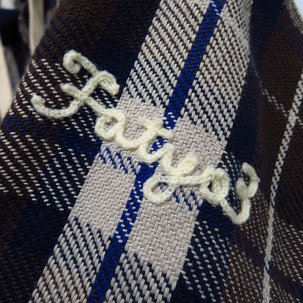 実際に弊社で買取させて頂いたFAT/エフエーティー チェック フード付きシャツジャケット　 F31020-SH15-AB/SKINNY（L）の画像 3枚目