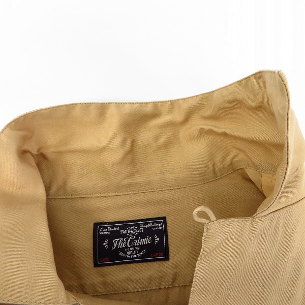 実際に弊社で買取させて頂いたTHE CRIMIE/クライミー デザイン  ロングスリーブ/長袖 シャツ Size：Lの画像 4枚目