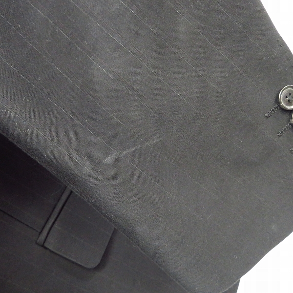 実際に弊社で買取させて頂いたHUGO BOSS/ヒューゴ ボス ストライプ柄 1BT/1ボタン テーラードジャケット Size：54の画像 6枚目
