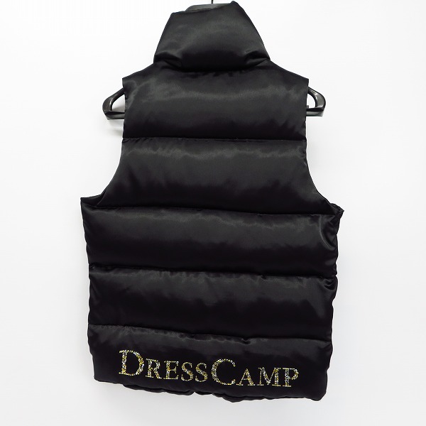 実際に弊社で買取させて頂いたDRESSCAMP×Champion/ドレスキャンプ×チャンピオン ブラック ロゴスタッズ ダウンベスト/Sの画像 1枚目