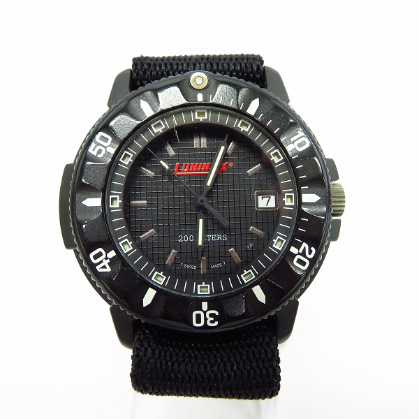 実際に弊社で買取させて頂いたLUMINOX/ルミノックス H-3 ジェットブラック【動作未確認】