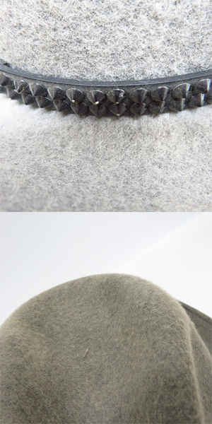 実際に弊社で買取させて頂いたHTC/ハリウッドトレーディングカンパニー ウール 中折れハット グレー/Mの画像 9枚目