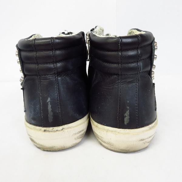 実際に弊社で買取させて頂いたGOLDEN GOOSE/ゴールデングース SLIDE/スライド サイドジップ スタッズレザーシューズ/40の画像 1枚目