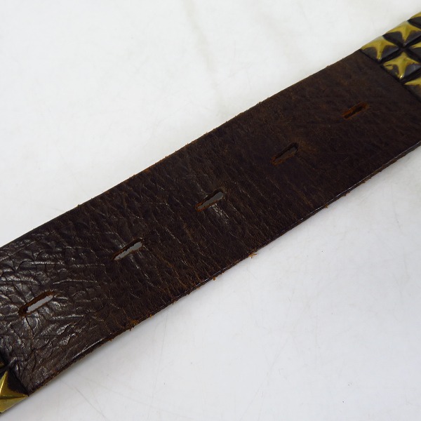 実際に弊社で買取させて頂いたHTC/エイチティーシー ピラミッドスタッズ レザーベルト/90/36の画像 5枚目