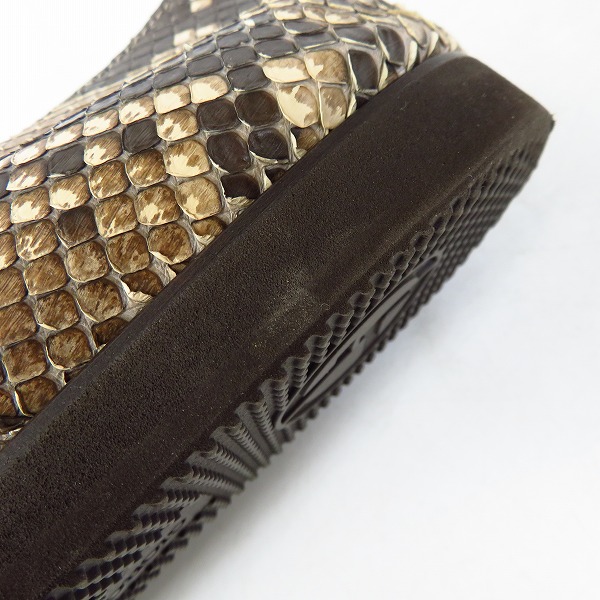 実際に弊社で買取させて頂いたGIORGIO ARMANI/ジョルジオ・アルマーニ パイソンスリッポン/シューズ/40の画像 6枚目