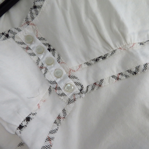 実際に弊社で買取させて頂いたBURBERRY BLUE LABEL/バーバリーブルーレーベル チェック柄 キャミソール/ノースリーブ/38/2点セットの画像 4枚目