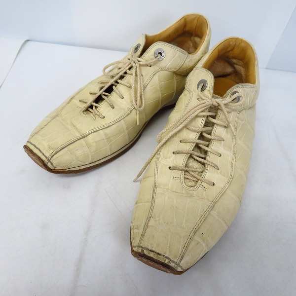 実際に弊社で買取させて頂いたGIORGIO ARMANI/ジョルジオアルマーニ クロコ型押しシューズ/40