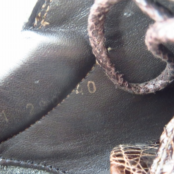 実際に弊社で買取させて頂いたGIORGIO ARMANI/ジョルジオアルマー二 クロコ型押し シューズ 40の画像 5枚目