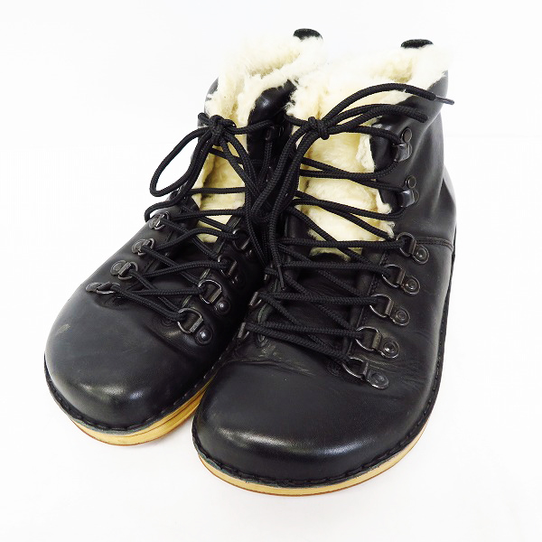実際に弊社で買取させて頂いたBIRKENSTOCK Footprints/ビルケンシュトック フットプリンツ ファーライニング レースアップブーツ ブラック 42